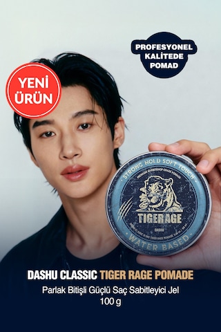 Dashu Classic Tiger Rage Pomade Profesyonel Ve Parlak Bitişli Güçlü Tutuşa Sahip Saç Sabitleyici Jel 160 ML