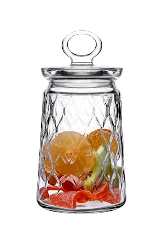 950118 Paşabahçe Leafy Tekli Kavanoz 1100 Cc Beyaz