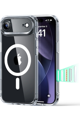 Esr Apple Uyumlu iPhone Air Kameralı Kontrol Özellikli Classic Hibrit Manyetik Kılıf Şeffaf Transparent