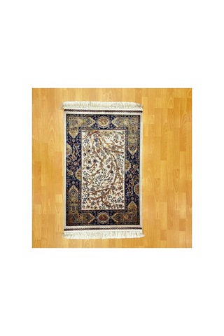 Hayat Ağacı Desenli 90 X150 Cm İpek Halı Çok Renkli Hayat Ağacı Desenli 90 X150 Cm İpek Halı Çok Renkli