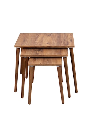 Neptün 3 Lü Zigon Sehpa Atlantik Çam