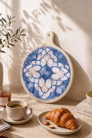 Wave Flow Reaktif Peynir Sunum Tabağı 26 Cm Çok Renkli