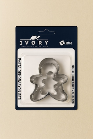 Ivory Ivo-pst150 Figürlü Kurabiye Kalıbı Seti Gri