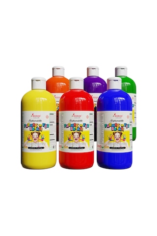 Red Rose Ana Renkler Parmak Boyası 6'lı Set 6 x 500 G