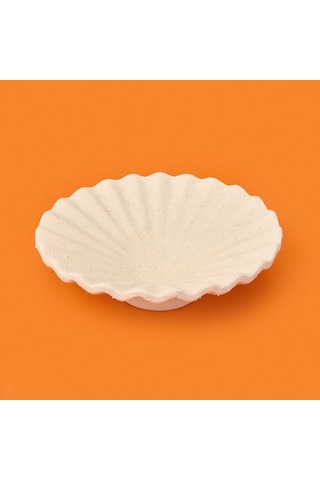 Evidea Deco Olite Dekoratif Tabak - Bej - 26 Cm