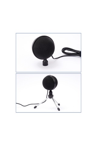 Youmex Usb 2.0 Tüm Yönlü Kondansatör Mikrofon - 360 Derece Ses Alımı, Bilgisayar Toplantıları İçin, Plug & Play, Siyah