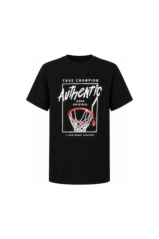 Trender Authentic Kısa Kol O Yaka Siyah Erkek Çocuk T-shirt 26ydt1000060