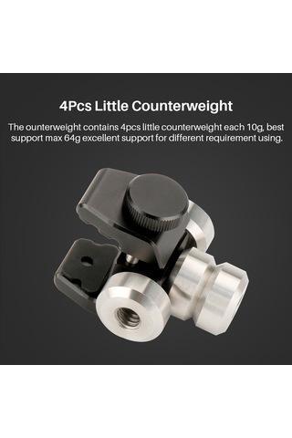 Kangvka Pt-4 Üç Eksenli Stablizörler İçin Evrensel Alüminyum Ağırlık Takımı - 67g Ağırlık Ve 4 Adet Ağırlık Parçası