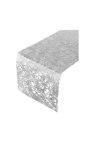 Branches Tasarımı Masa Koşulları Lüks Düğün Ve Yemek İçin 30,48 Cm X 274,32 Cm 3 Parça Parlak Gümüş Acı Kahverengi