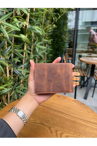 Mft Leather Hakiki Deri Erkek Cüzdan Fermuarlı, Bozuk Paralı, İsim Yazılı Tokyo 2404 - Crazy Taba Crazy Taba