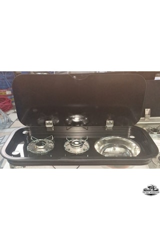 Kombinasyon İkili Ocak Evyeli 76x36.5 Cm Yatek Karavan Tekne