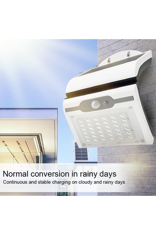Ayrex 40w Güneş Enerjili 54 Ledli Duvar Aplik Lamba Bahçe Balkon Dekorasyon Aydınlatması Diğer