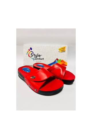 Style Comfort Tek Tokalı Terlik Kırmızı