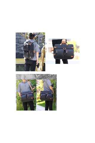 Coolbell CB-5005 2'si 1 Arada 17,3" Laptop Sırt ve Omuz Çantası-Lacivert