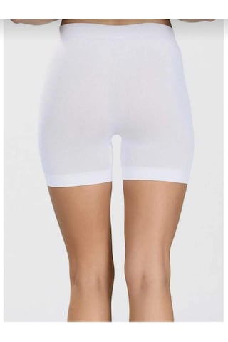 Elite Life Bayan Dikişsiz Short Boxer 829 Beyaz