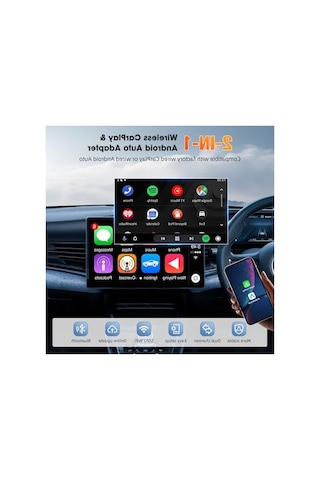 Kablosuz Multimedya Adaptörü, Carplay Ve Android Auto İle