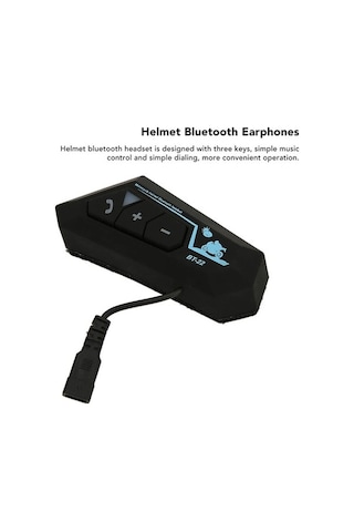 Jokmae Qianfan Otomatik Motosiklet Kulaklık, Kask İçin Bluetooth Çağrı Sistemi Bt22 Tf Model