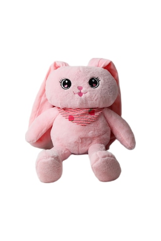 İthal Kumaş Kulakları & Ayakları Uzayıp Küçülen Sevimli Tavşan Peluş Oyuncak & Uyku Arkadaşı 75 Cm. 001