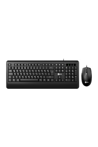 Lecoo CM104 USB Kablolu Türkçe Q Klavye & Mouse Set