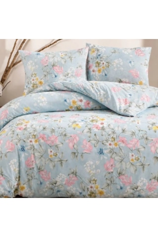Kıngcotton Pamukören Çift Kişilik Renk Seçenekli Pike Seti 200x230 Cm Yazlık Yatak Örtüsü Açik Mavi