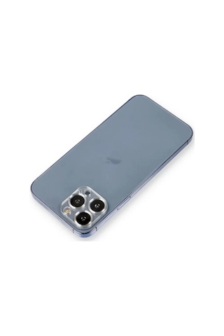 Apple İphone 12 Pro Metal Kamera Lens Koruma Cam - Gümüş