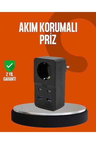 Northcity Akım Korumalı Priz 4 Usb Type C Destekli Yüksek Isı Dayanımlı Ve Güvenli Enerji Çözümü 5