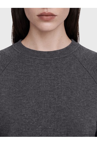 Lcw Comfort Antrasit Bisiklet Yaka Kadın Sweatshirt