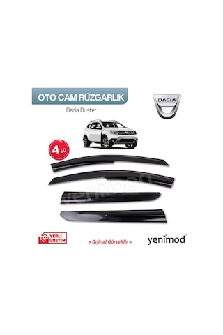 Dacia Duster 4Lü Cam Rüzgarlık 2010 - 2017 Arası