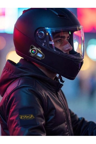 Çift Sürücü İletişimi İçin 2 Adet Telsiz Motosiklet Kask Seti, 500m Mesafe