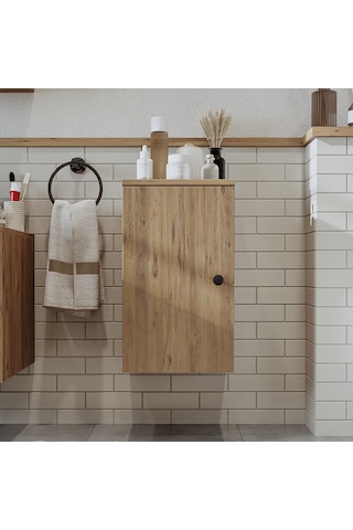 Banyo Dolabı Mat Mdf 60 X 35 Cm Banyo Boy Dolabı Atlantik Atlantik Çam