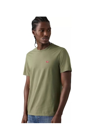 Levi's Erkek Standard Fit Bisiklet Yaka Haki T-shirt - 56809-0192 Haki