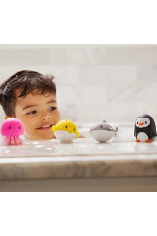 Munchkin Okyanus Hayvanları İle Banyo Fışkırtmaları, 8'li Paket