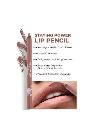 Alix Avien Suya Dayanıklı Uzun Süre Kalıcı Yumuşak Dudak Kalemi Staying Power Lip Pencil 51 Pinky Beige