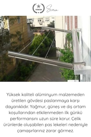 8x3 Ve 6x2.5 Cm Uyumlu Alüminyum Balkon Çamaşır Askılığı Takılabilir Küpeşte Kurutmalık Kare Boru Uy Çok Renkli