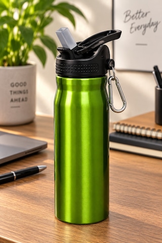 -12 500 Ml Çelik Matara Şah-2850 Yeşil