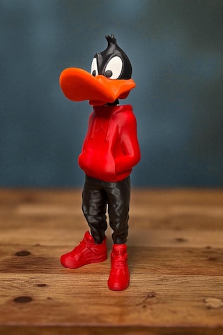 26 Cm 3d Baskı Daffy Duck Figürü, Looney Tunes Figür, Çizgi Film Figürü