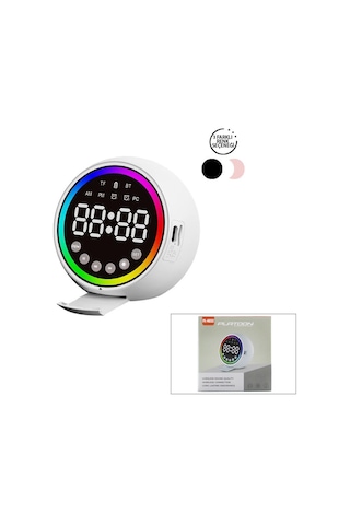Platoon Pl-4652 Dijital Saat Çalar Ve Bluetooth Wireless Hoparlör Speaker 5w Mini Işıklı Usb Şarjlı
