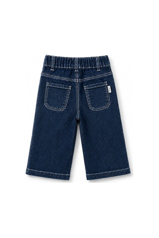 Overdo Kids Kız Çocuk Düz Paça Kot Pantolon Koyu Mavi