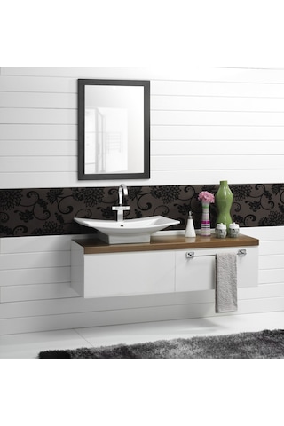 Turkuaz Seramik Elite 70x45 cm Etajerli Lavabo