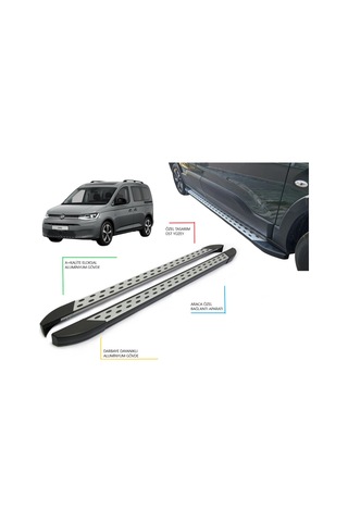 Vlokswagen Caddy Noktalı Yan Basamak 2020 2021 2022 2023 2024 2025 2026