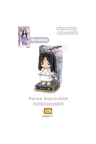 Loz Micro Anime Serisi 1343 Modeli 249 Parça Dekoratif Oyuncak Yapım Seti Yapı Blok Fflz-1343
