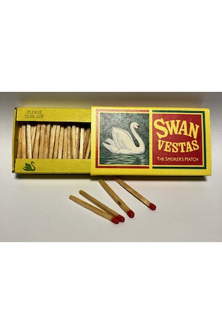 Swan Vestas Kovboy Kibrit Sarı