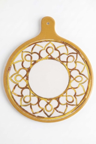 Worn Gold Peynir Sunum Tabağı 26 Cm Çok Renkli
