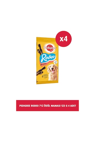Pedigree Rodeo 7'li Sığır Etli Köpek Ödülü 4 x 123 G