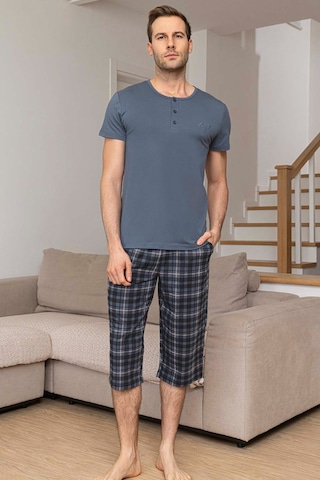 Aydoğan Erkek Civan Modal Bermuda Mavimsi Gri Pijama Takım 0029 Petrol