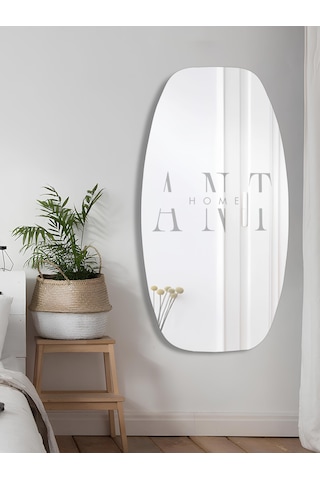 Dekoratif Ayna, Konsol Aynası, Duvar Aynası,dresuar Aynası 120x60 Gümüş