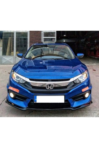 Civic Fc5 Fk7 3 Parça Ön Lip Piano Black Abs Plastik Ma