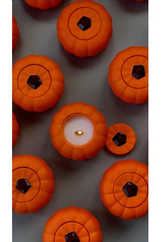 Beyaz Bal Kabağı Mum Soya Wax Mum Turuncu