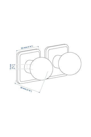 Ikea Sörbyn 2'li Mobilya Kulpu 25 Mm Krom