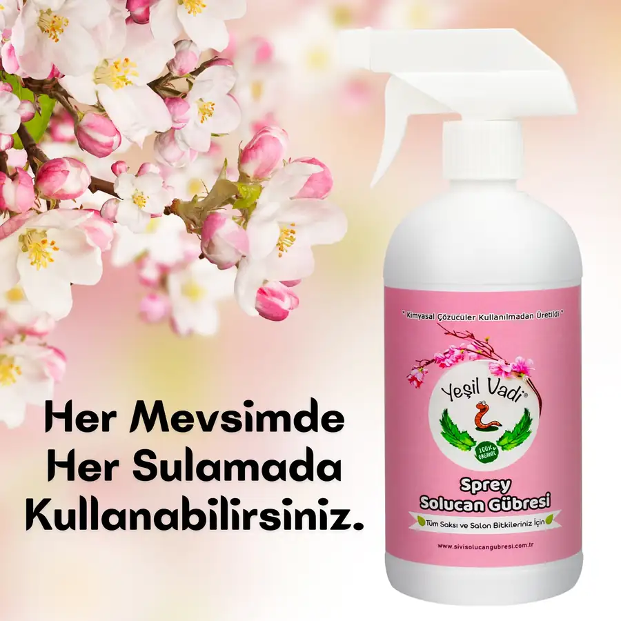500 Ml. Sprey Organik Sıvı Solucan Besini 500 ML